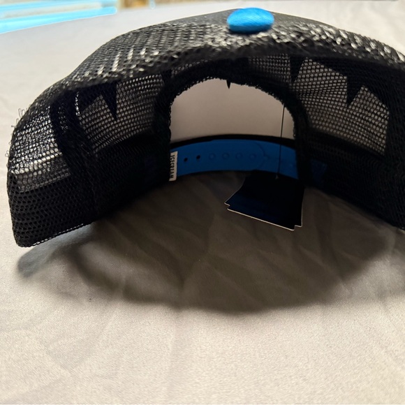 Black and Blue Graphic Trucker Hat - Picture 2 of 5